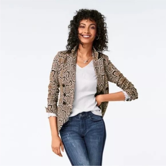 CAbi Jackets & Blazers - Brand NEW CABI Python Jacket Blazer #3733 Size 8 NWT Coat $189 Snake Animal